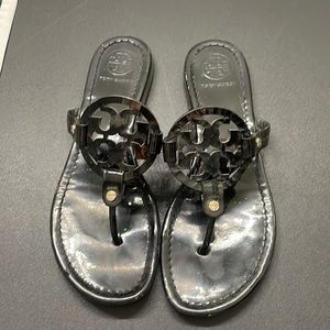Tory Burch Black Thong Sandal
